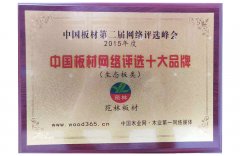 Top Ten Brands Selected by China Plate Network